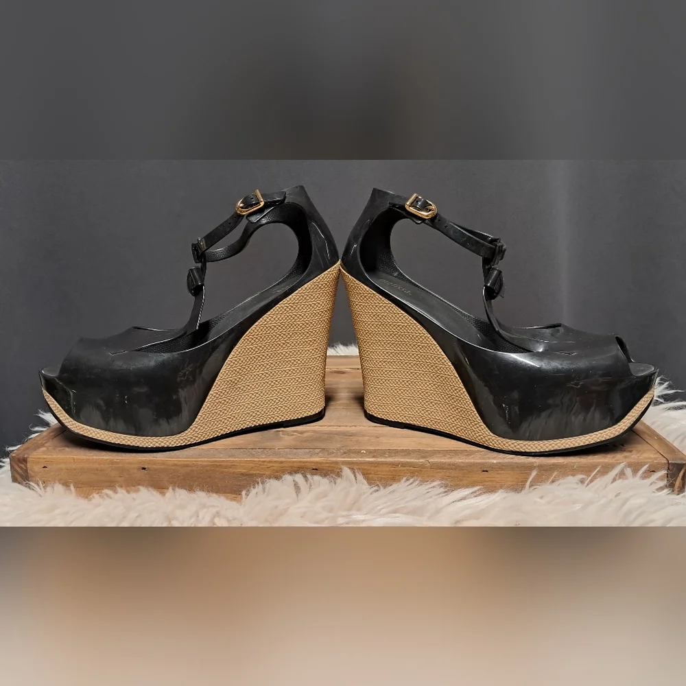 Melissa Peace VI Wedge Sandals Size 8 - Picture 6 of 9